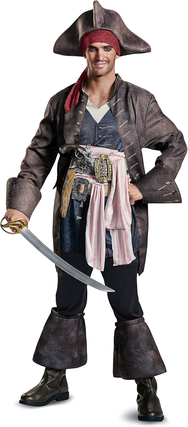 22925 Medium 3840 Captain Jack Sparrow Deluxe Adult