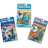 Melissa &amp; Doug Water Wow! Mess Free Coloring Book, Reusable Water-Reveal Activity Pad, 3-Pack, Dinosaur, Adventure, Space, Travel Toys, Party Favors, for Toddlers &amp; Kids Ages 3+ - FSC Certified