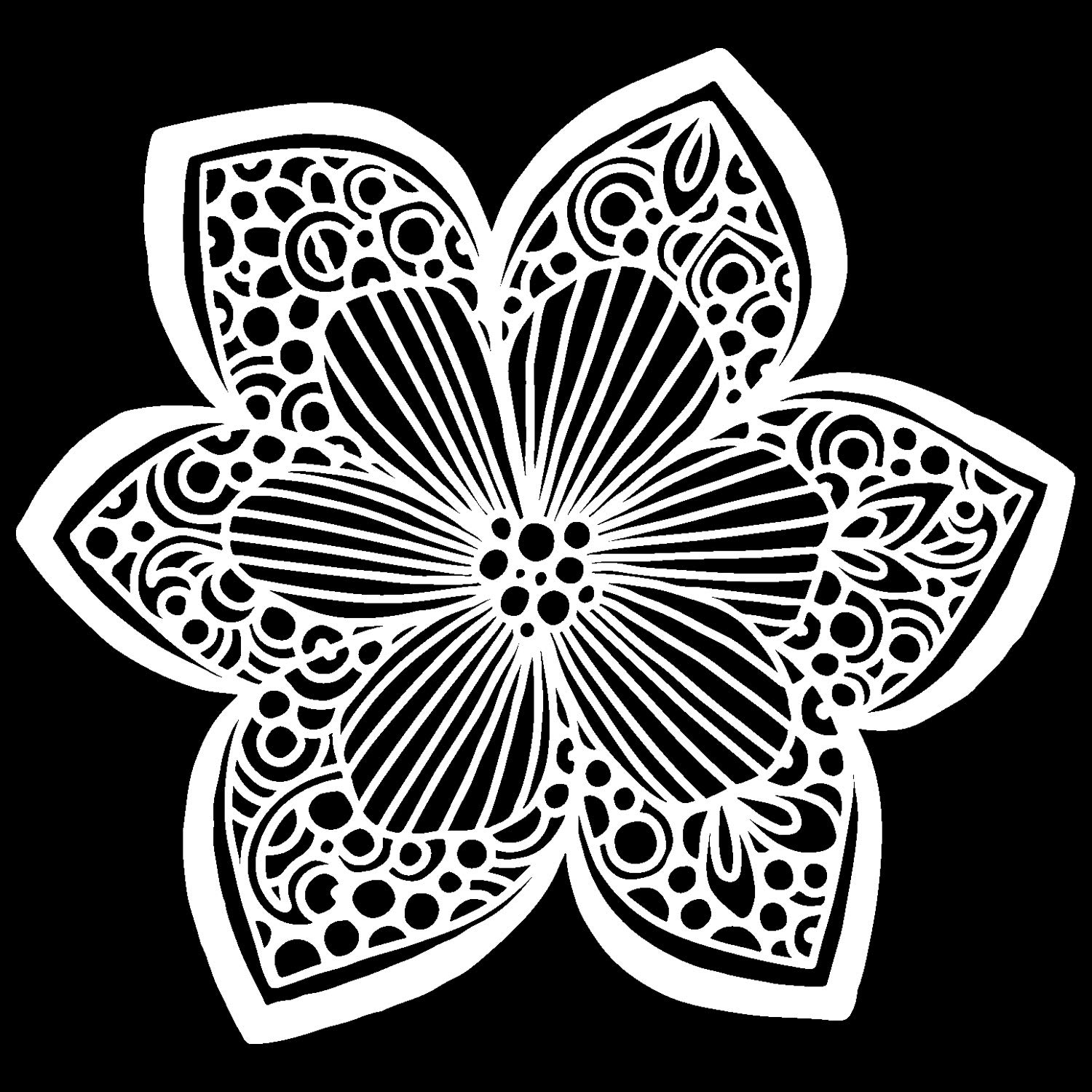 The Crafter's Workshop 12x12 Stencil Collarette Dahlia, Multicolour, 12"