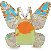 Women's Laser Holographic Backpack Butterfly Angel Wings Casual Daypack Fairy Wings Backpack for Women