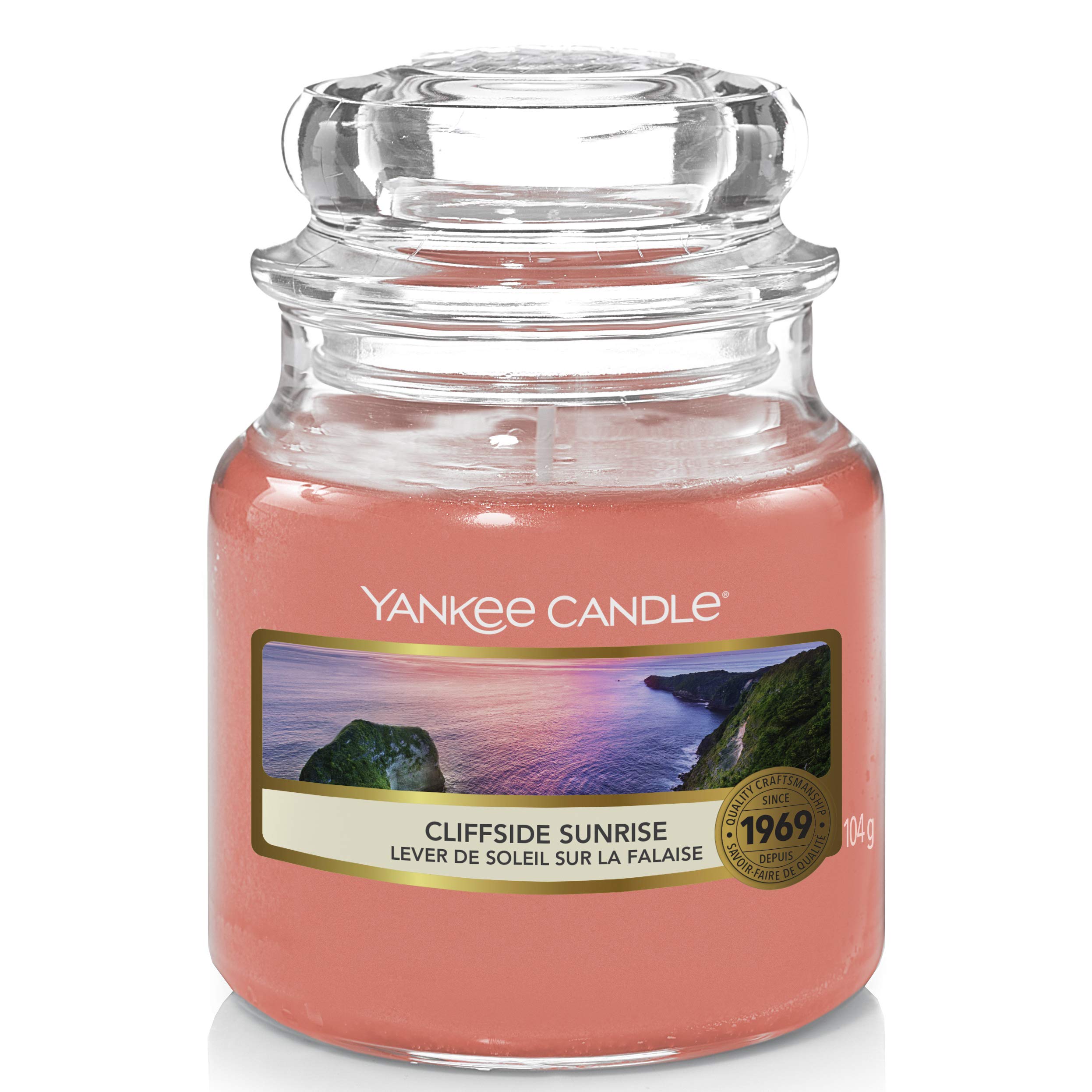 Yankee Candle Scented Candle | Cliffside Sunrise Small Jar Candle | Burn Time: up to 30 Hours