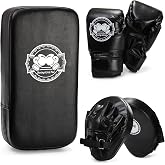 Cididu 3-in-1 Kids Boxing Set, Punching Gloves Mitts Kick Pad for Beginners, Sports Kickboxing Training Set for Youth Child Boxing, Karate, Taekwondo, Muay Thai, MMA Training