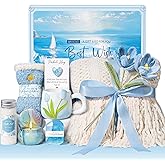 Birthday Gifts for Women Self Care Set Get Well Soon Gift Baskets, Relaxing Bluebell Spa Gift Basket Care Package for Women, Unique Valentines Day Gifts for Her Mom Girlfriend Sister Best Friends Wife