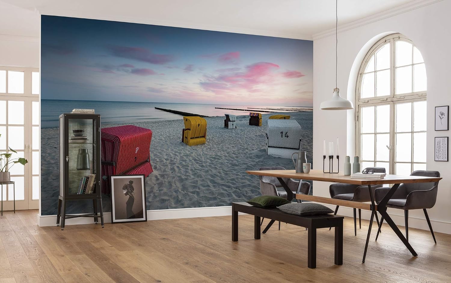 Komar SHX9-061 Non-Woven Photo Wallpaper with East Sea Dream Design XXL Decoration Nature Landscape Bedroom Living Room Office Hallway 450 x 280 cm (Width x Height) Multi-Coloured