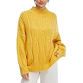 Moikrakki Women's Sweaters Long Sleeve Crew Neck Oversized Sweaters for Women 2025 Fall Warm Outfits Old Money Clothes