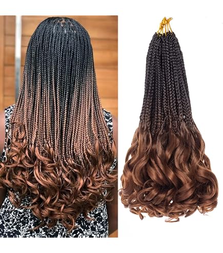 Amazon.com : COOKOO 14 Inch Pre Looped French Curl Crochet Braids