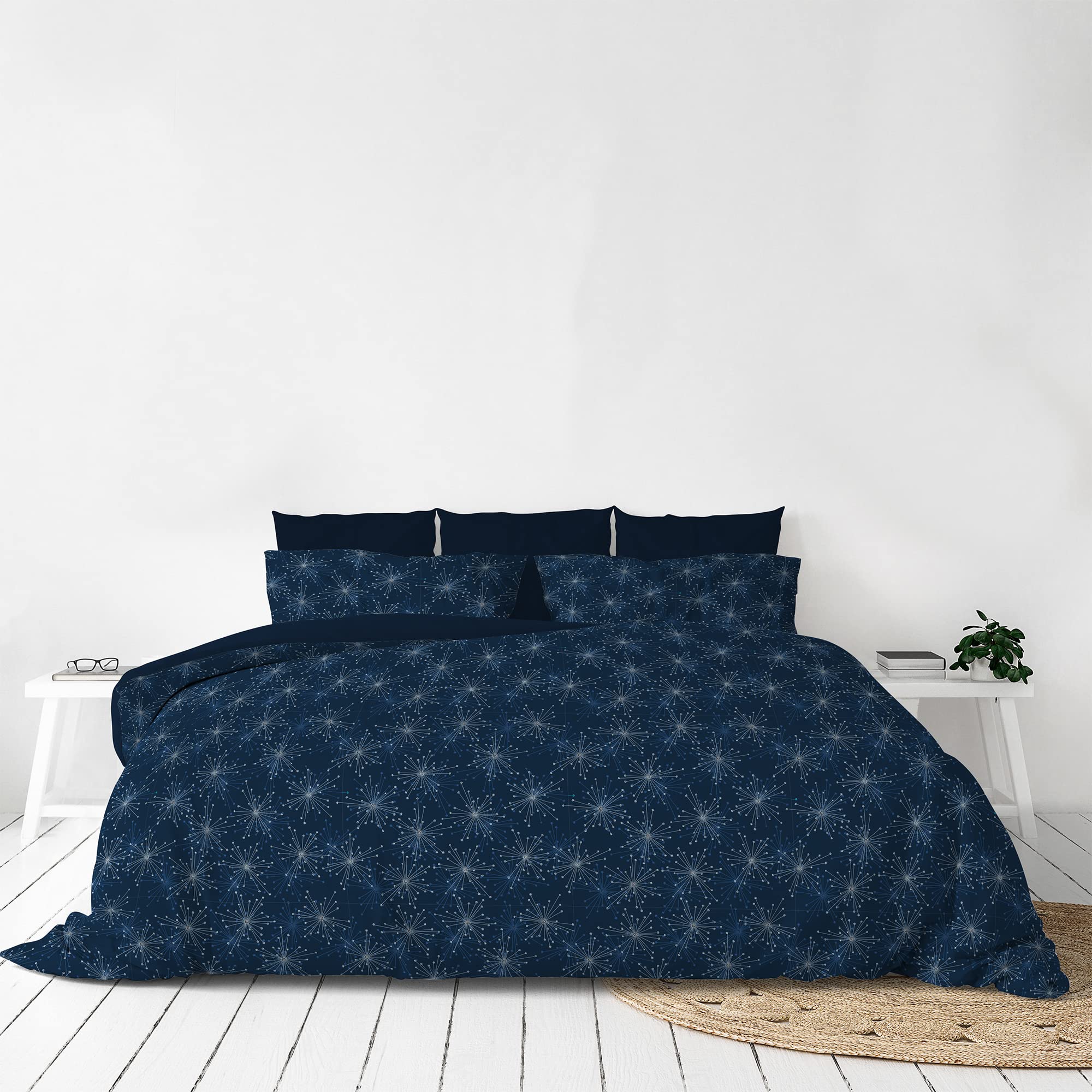 Italian Bed Linen MB HOME ITALY “Fashion” Duvet Cover Set, Double, Fireworks