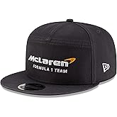 New Era McLaren Racing F1 9Fifty Split Panel Flat Brim Hat - Stealth Black/Phantom