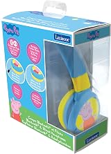 LEXIBOOK Peppa Pig 2-in-1 Bluetooth Headphones Kids Safe Foldable Blue/Yellow view 5
