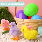 JOYIN 12 Pcs Filled Easter Eggs Wind-Up Jumping Toys view 6