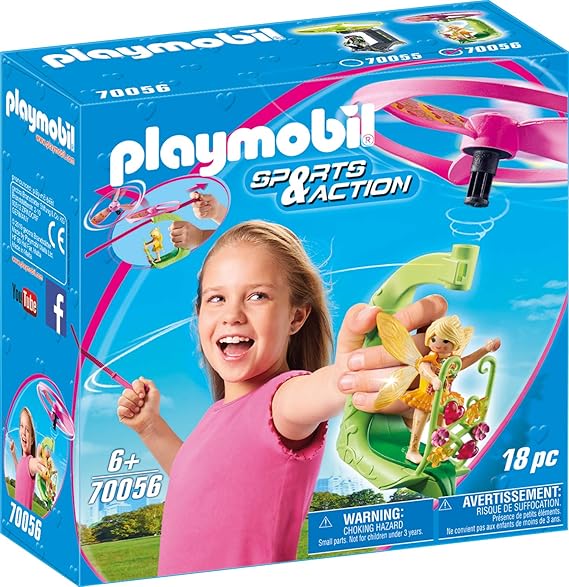 PLAYMOBIL 70056 Sports & Action Fairy Pull String Flyer, bunt