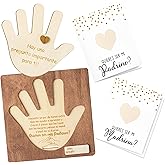 CJiangpo Will You Be My Godparents Proposal Gift, Palm Design Madrina Padrino Proposal Puzzle in Spanish Godmother Godfather Asking Card Gifts from Godchild, God Parents Announcement Baptism Present