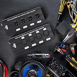 Copkim 8 Pack 4 Channel 3 Pin Multi Network XLR