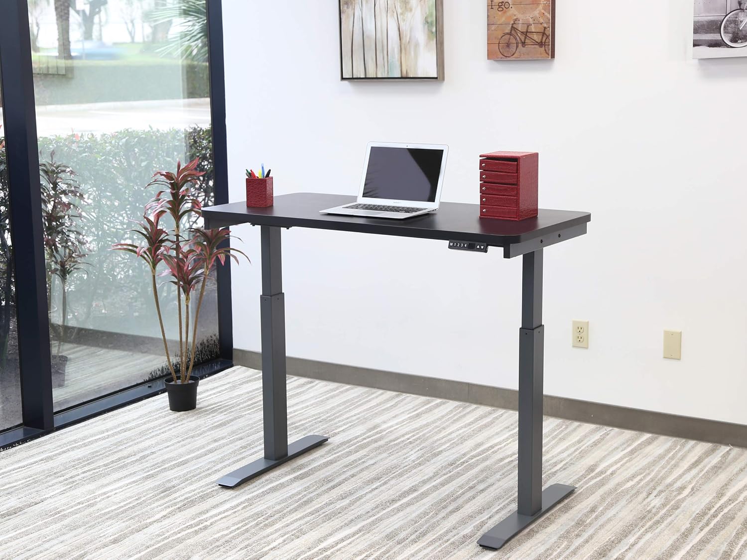 Office Products Motionwise SDG48A Electric Standing Desk 24”x48 Home