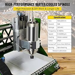 RATTMMOTOR CNC Spindle 3KW 220V Water Cooled