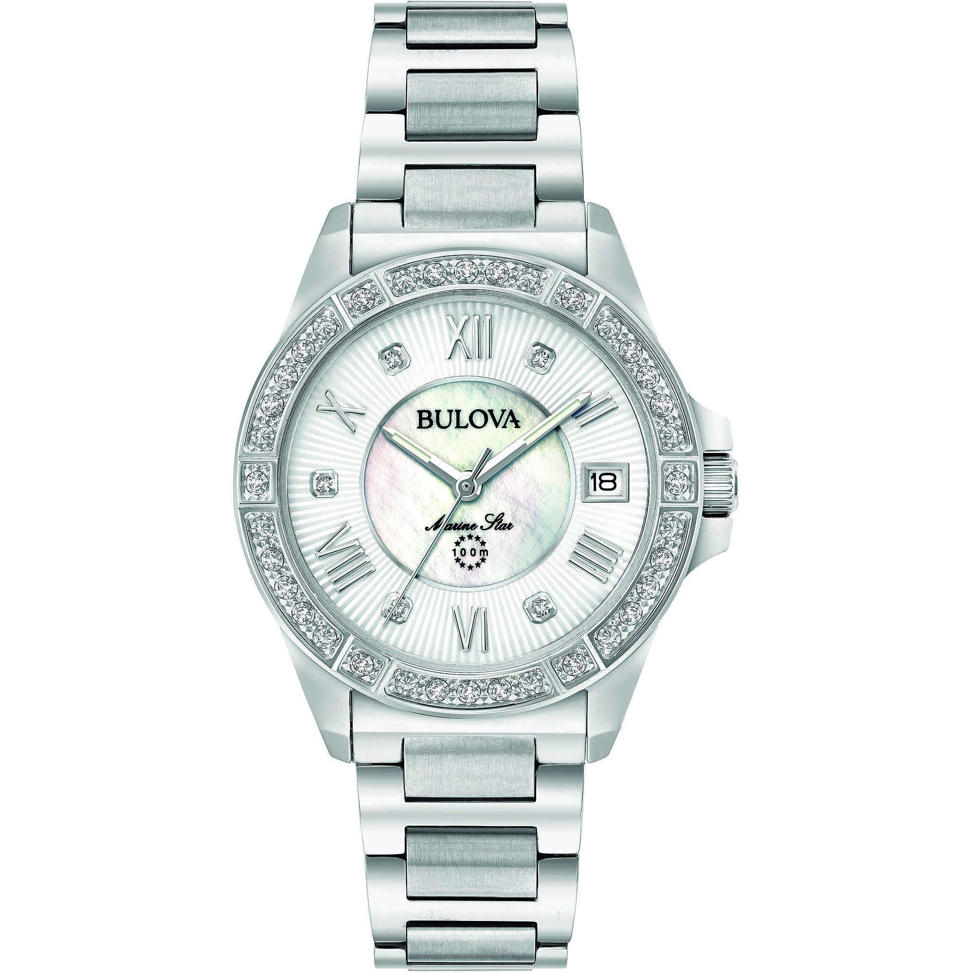 Bulova Women's Analogue Quartz Watch with Stainless Steel Strap 96R232
