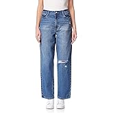 WallFlower Womens Boyfriend Straight Denim High-Rise Insta Classic Juniors Jeans