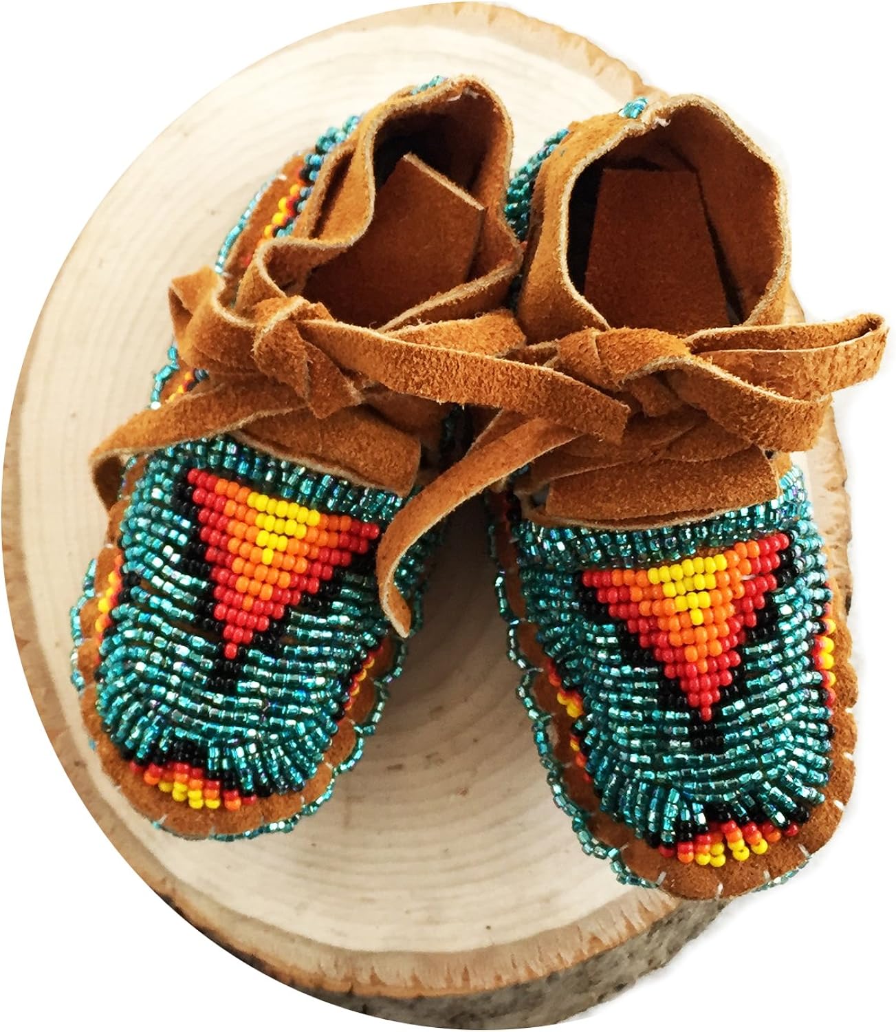 Beaded Baby Moccasins SoftSoled Genuine