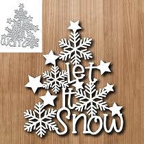 3-Piece Christmas Tree Metal Cutting Dies Set - For Card Making, Scrapbooking, Crafts (C9)