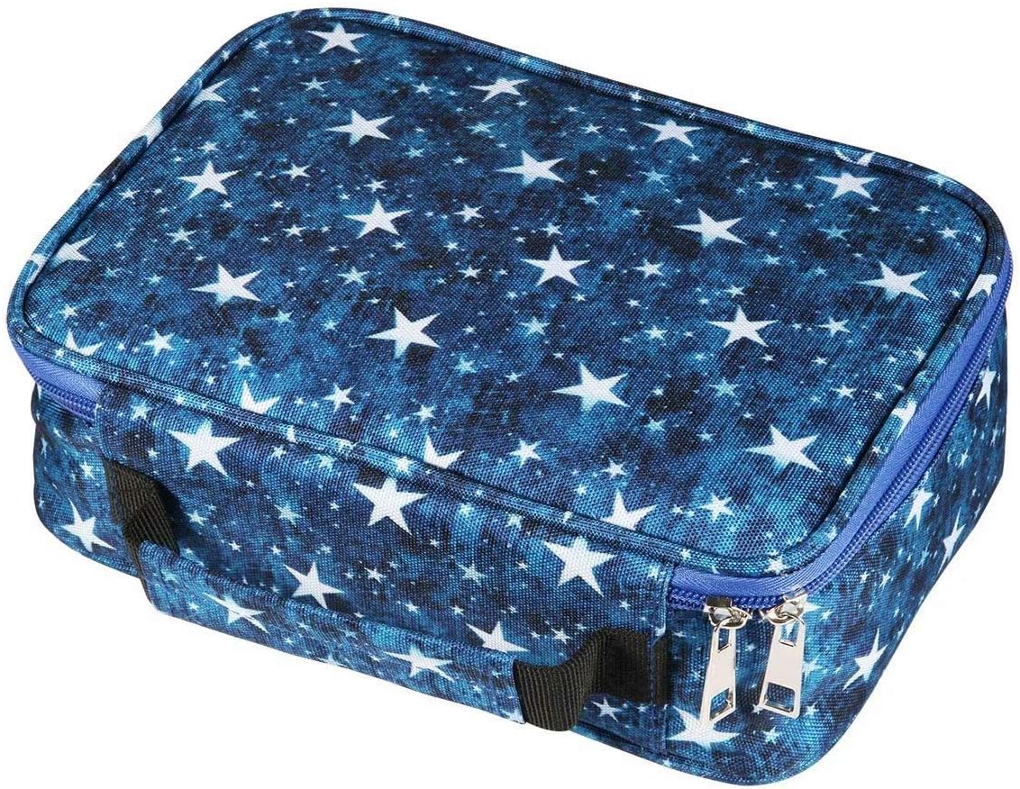 WINSHEA Pencil Case 72 Slots Large Capacity Pencil Holder Wrap Pouch Bag Coloring Pencils Organizer for Student Boys Girls and Artists (Dark Blue)