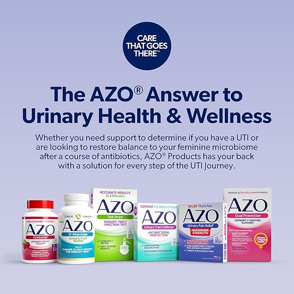 AZO URINARY PAIN RELIEF MAXIMUM STRENGTH, FAST RELIEF OF UTI PAIN, BURNING & URGENCY, TARGETS SOURCE OF PAIN, #1 MOST TRUSTED BRAND, 24 TABLETS