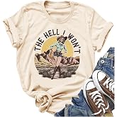 Funny Western Shirts for Women Cowboy Take Me Away Vintage Graphic Country T Shirt Teen Girls Summer Retro Tees Tops