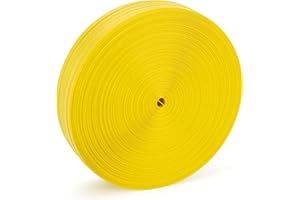 Gresdent Strapping 1/2" x 1640’ Heavy Duty Hand Grade Polypropylene (PP) Strapping Roll 300 lbs Break Strength（500m Yellow）