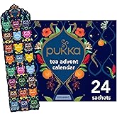 Pukka Christmas Tea Sampler, Selection of 24 Delightful Black & Green Tea Infusions, Advent Calendar Holiday Gift Set for Tea Lovers, 100% Organic