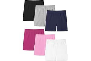 Resinta 6 Pack Dance Shorts Girls Bike Short Breathable and Safety 6 Color