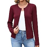 Totatuit Womens Long Sleeve Zip Up Sweater Cardigans Knitted Lightweight Zipper Jacket