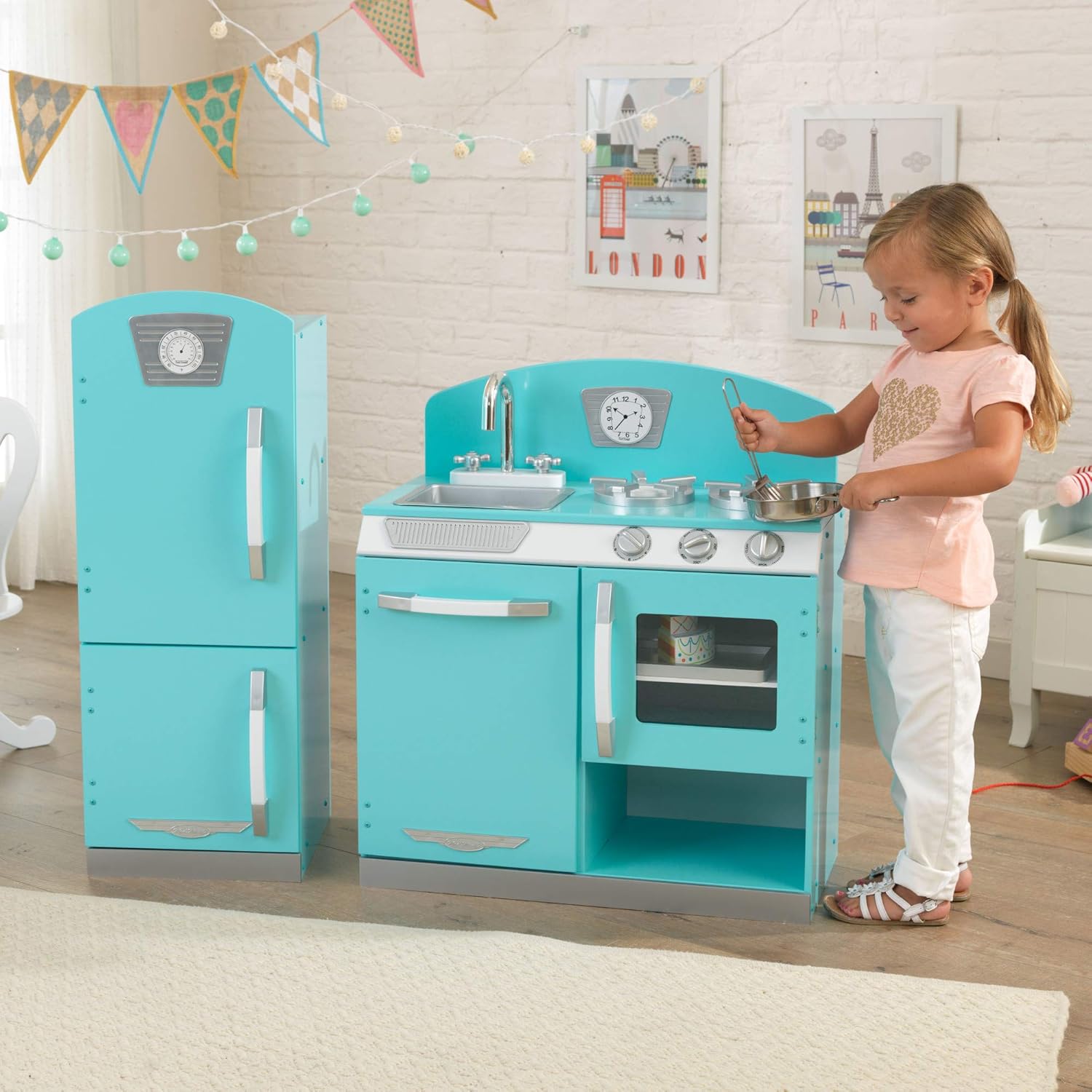 kidkraft vintage kitchen blue