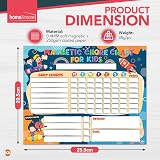 SOL 2pk Magnetic Chore Chart with 2 Easy-Wipe Markers Kids Family Reward Board view 2