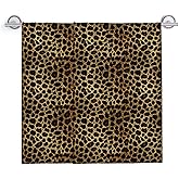 Turamurra Hand Towels Set of 2 Leopard Print Themed Towels for Bathroom Decorative, Bath Towels, Soft Absorbent Towels for Farmhouse Home Decor Gifts for Women 14 x 28 in