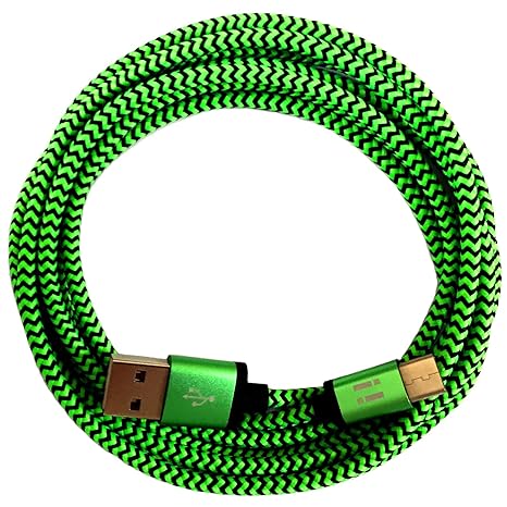 321ElectroniX® 1m Premium Nylon USB-C Typ C 3.1 Ladekabel Datenkabel kompatibel mit [Nexus 5X, Nexus 6P, OnePlus 2, OnePlus 3