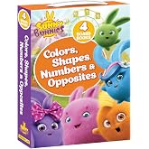 Sunny Bunnies Book Set &ndash; My First 100 Words Concepts: Colors, Shapes, Numbers &amp; Opposites | Learning Books for 2&ndash;3 Year Olds | 4-Book Board Set for Toddlers and Preschoolers: Learning books