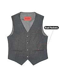 Marvelous World Boys' 5-Piece Formal Vest Suit