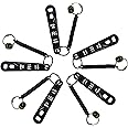 5-Pack Oxygen Cylinder Wrenches, Each w/Bungee & 2 Brass Yoke Washer Seals for O-Ring Replacement on O2 Regulators