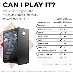 OMEN 25L Gaming Desktop PC, AMD Radeon RX 5700, AMD