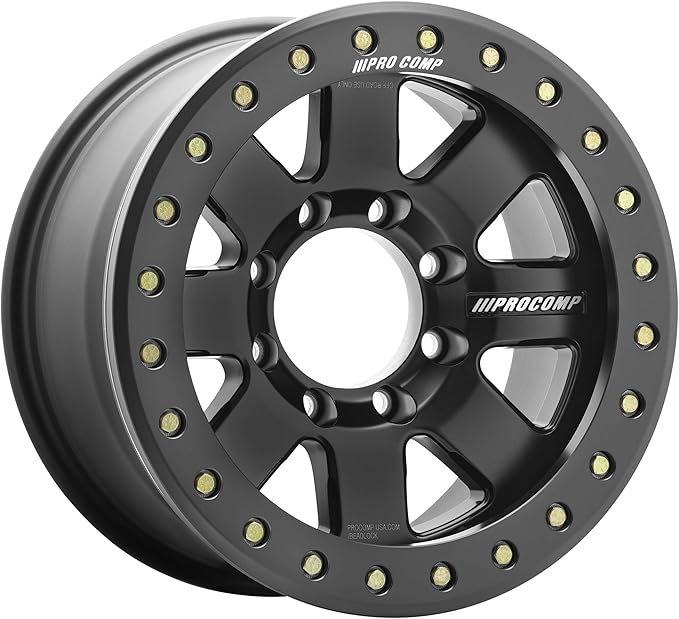 PRO COMP Series 75 Trilogy Race Beadlock Wheel Satin Black (17x9 / 8x6
