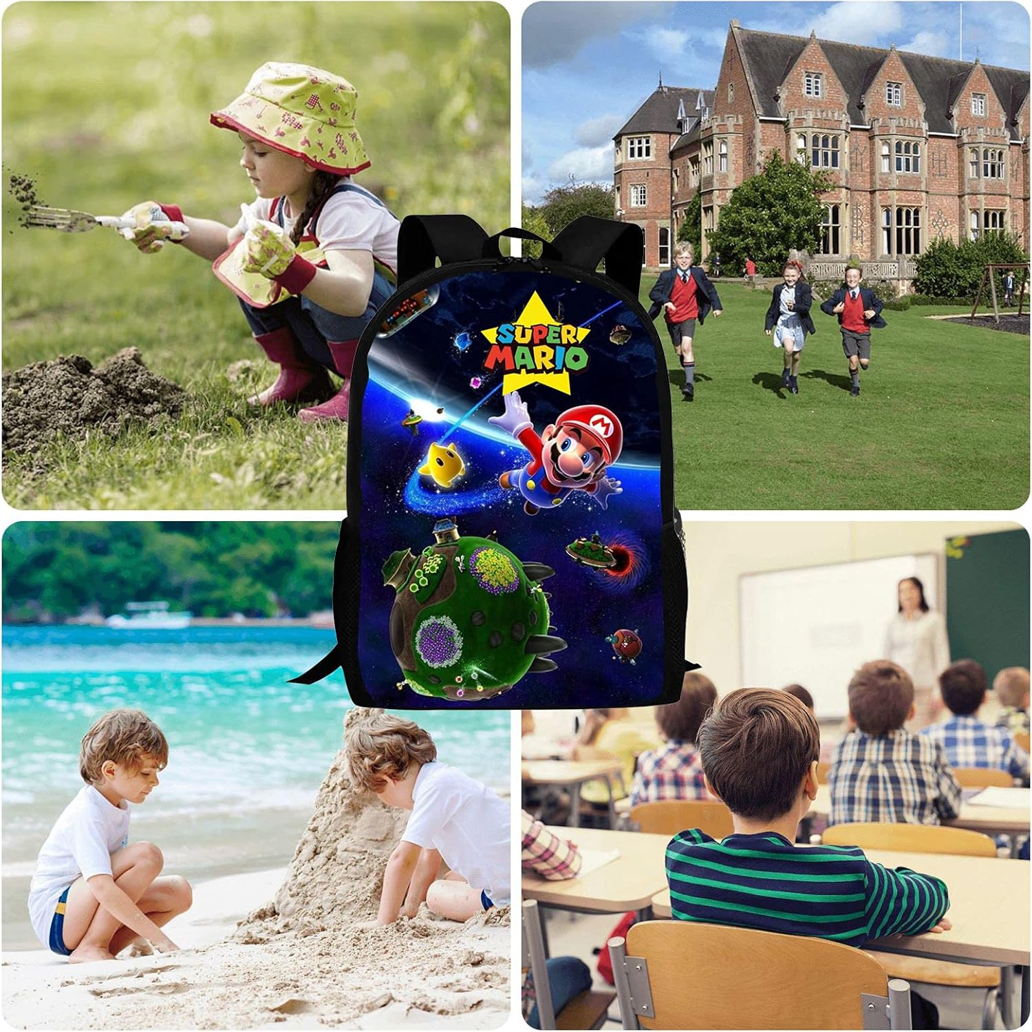 Kids School Backpack Space Travel Daypacks Bookbag Perfect Size Travel Bag For Girls Boys