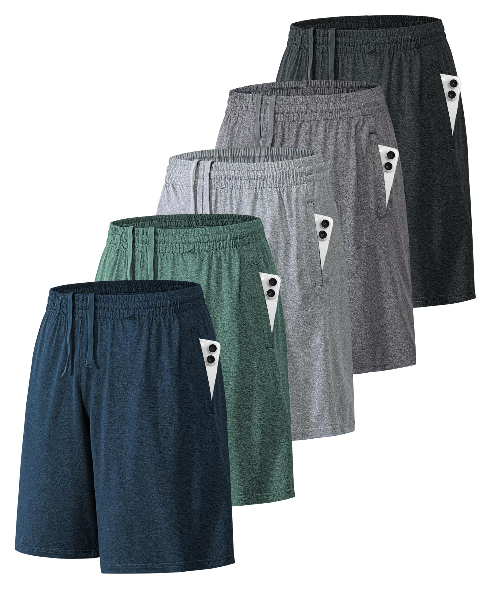 Photo 1 of **ONE ONLY** BALENNZ Athletic Short for Men with Pockets and Elastic Waistband Quick Dry Activewear M