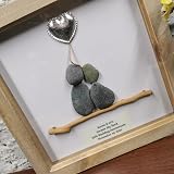 Personalised Silver 25th Wedding Anniversary Pebble Art Frame view 7