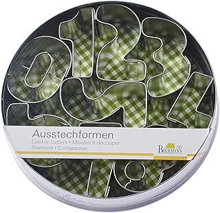 RBV Birkmann, 170056, Ausstechformen-Set Zahlen 0-9, Weißblech, 10-teilig