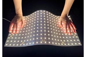 VALIKIY 4-Pack LED Backlight Sheet 24V 36W 4000K White, 19.3X9.6 inches Each Unit, Dimmable Flexible LED Panel Sheet for Backlit Translucent Stone/Marble/Onyx/Quartz Countertops Walls