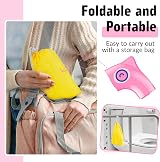 Maliton Potty Training Toilet Seat for Baby Girls Pink Owl Foldable Travel view 7