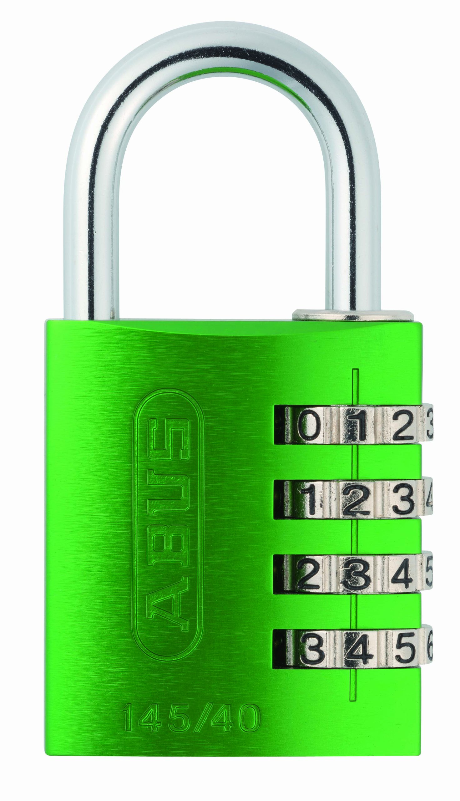 ABUS Combination Lock 145/40 Green - for Luggage, Locker and Much More. - Aluminium Padlock - Individually Adjustable Numerical Code - ABUS Security Level 4