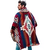 Wool Poncho Men – Handmade Alpaca PONCHO – Mexican Poncho Style - Cowboy Ponchos for Men – Alpaca Ponchos.