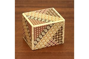 Bits and Pieces - Detailed Mosaic Secret Box - Size Large, 11 Step Solution - Wooden Brainteaser - Secret Compartment Brain G
