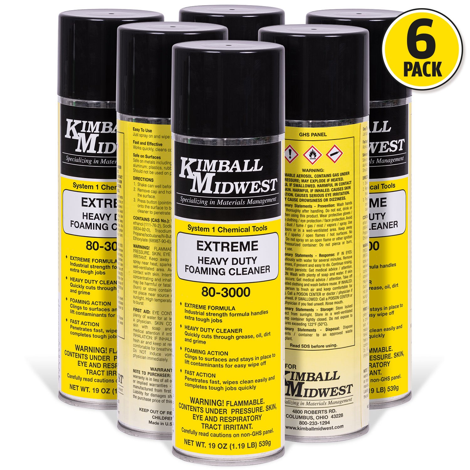 Kimball Midwest Extreme Heavy Duty Foaming Cleaner 6