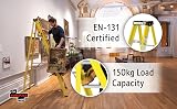The Workplace Depot 8 Step Fibreglass Ladder EN-131 Certified view 3